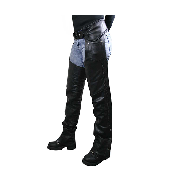 Motorbike Leather Chaps | SL-M-206