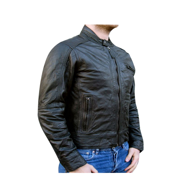 Motorbike Punching Leather Jackets | SL-M-1001